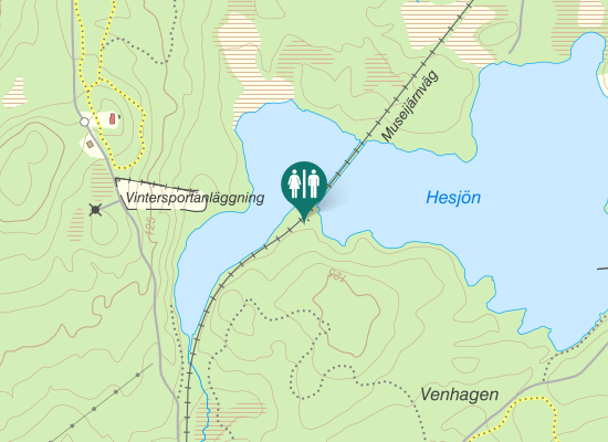 Karta over Sanatorievägen