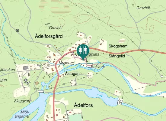 Karta over Guldgrävarnas väg