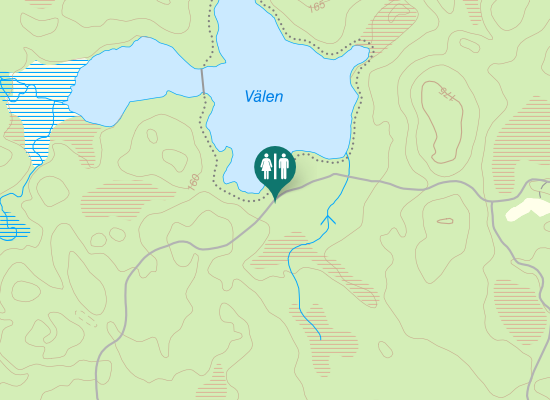 Karta over Sanatorievägen