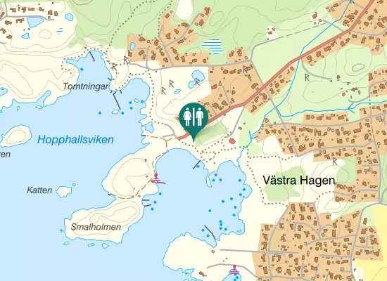 Karta over Smarholmsvägen