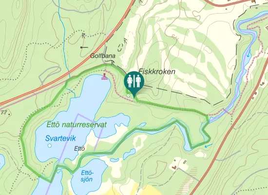 Karta over MTB trail