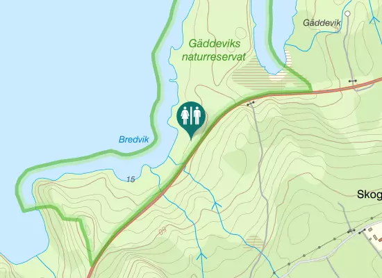 Karta over Tostaredsvägen