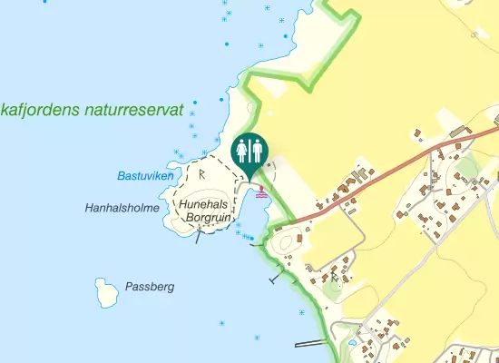 Karta over Hanhalsholmevägen