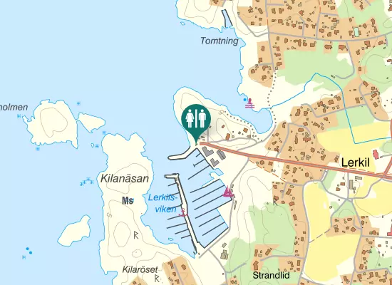 Karta over Lerkilsvägen
