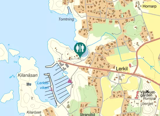 Karta over Lerkilsvägen