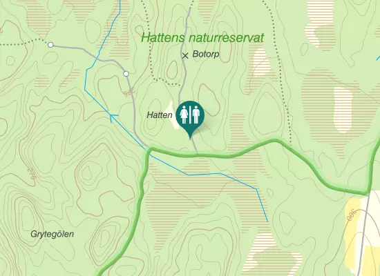 Karta over Hattenvägen