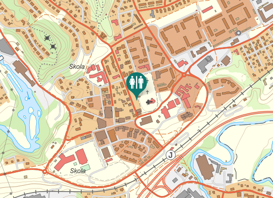 Karta över Kyrkogatan