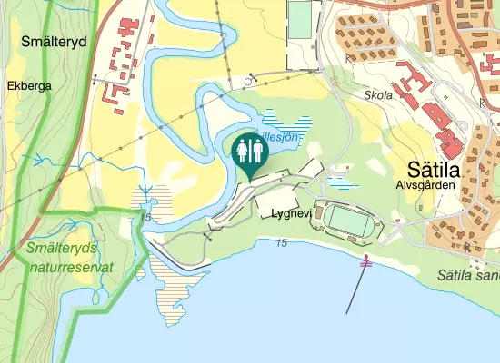 Karta over Lygnevivägen