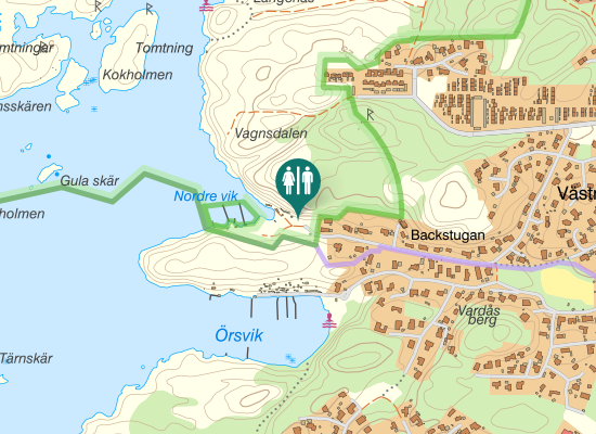 Karta över Nordreviksvägen