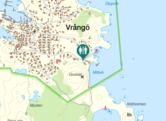 Karta over Mittviksvägen