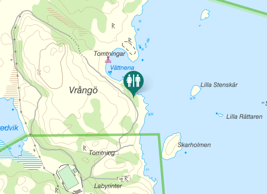 Karta over Norra slingan