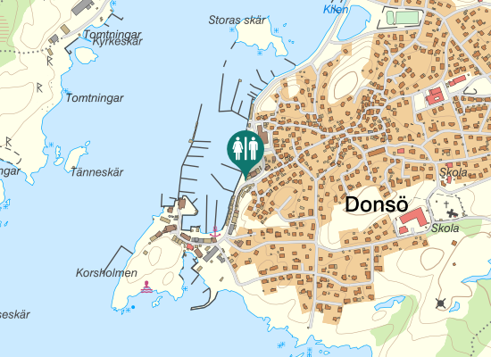 Karta over Donsö Hamnväg 5