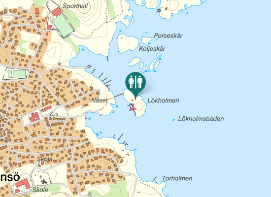 Karta over Lökholmsvägen