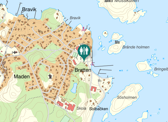 Karta over Skäretvägen