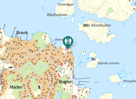 Karta over Kallbadsvägen 12