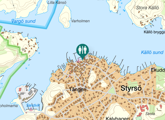 Karta over Båtebacken