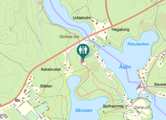 Karta över Skruvenrundan