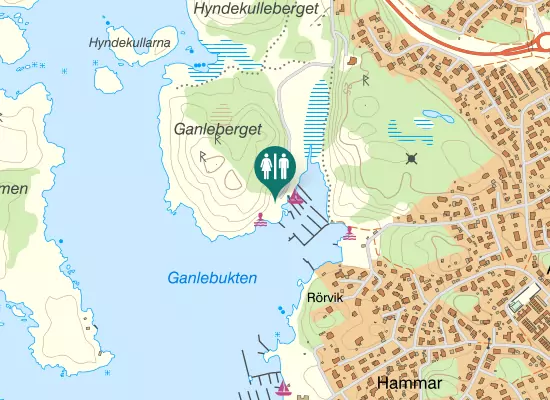 Karta över Ganlevägen