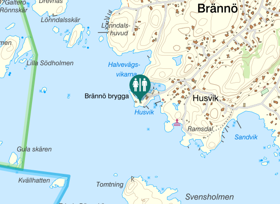 Karta over Husviksvägen