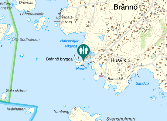 Karta over Husviksvägen