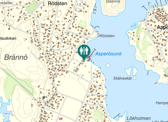 Karta over Rödstensvägen