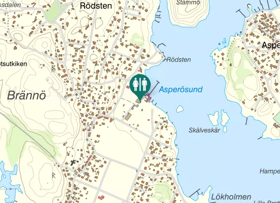 Karta over Rödstensvägen