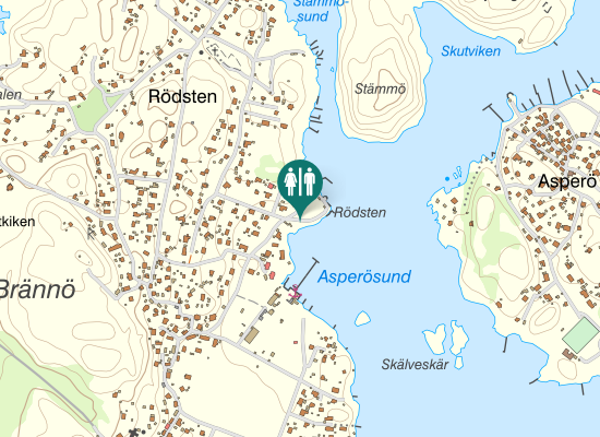 Karta over Rödstensvägen