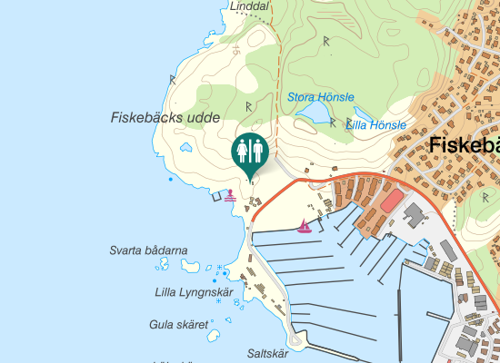 Karta over Hälleflundregatan