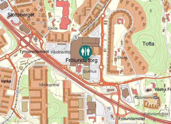 Karta over Lergöksgatan