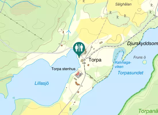 Karta over Jörtells väg