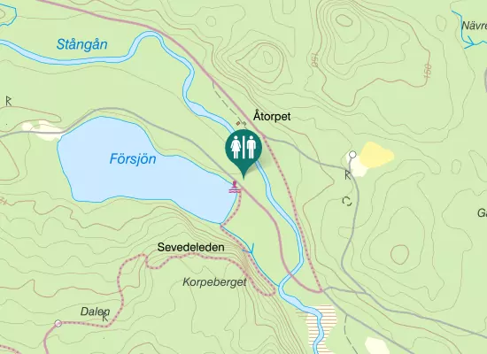 Karta over Gamla Eksjövägen