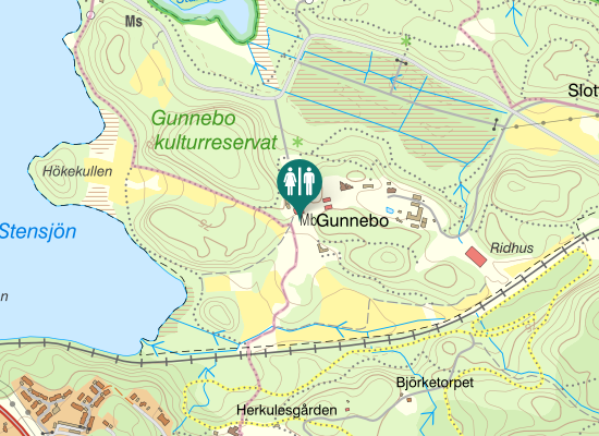 Karta över John Halls väg