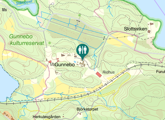 Karta över Christina Halls väg