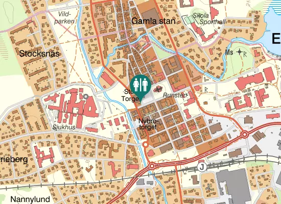 Karta over Södra Kyrkogatan