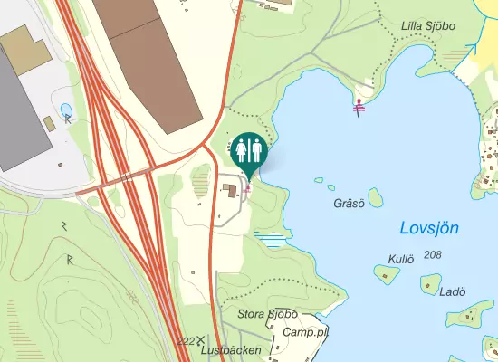 Karta over Norra Stigamovägen