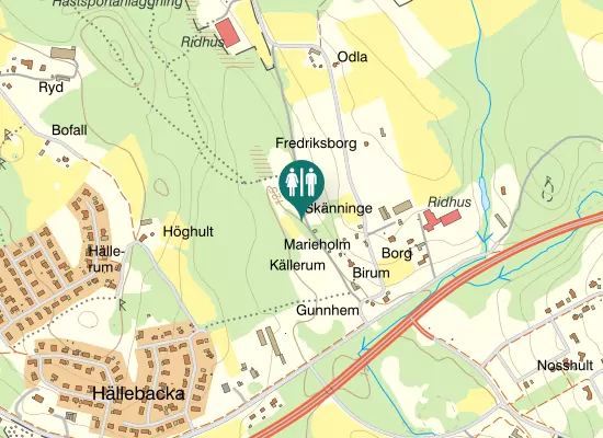 Karta over Birumsvägen