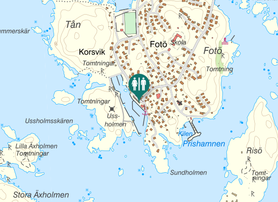 Karta over Korsviksvägen