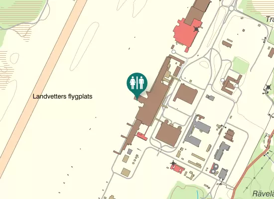 Karta over Flygplatsvägen