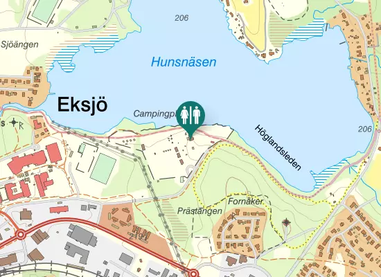 Karta over Prästängsvägen 9