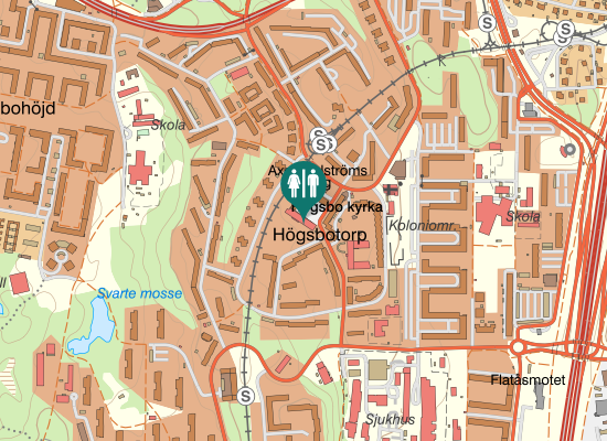 Karta over Axel Dahlströms Torg