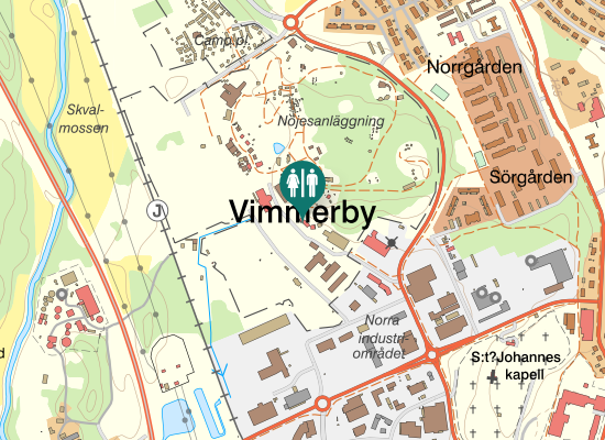 Karta över Fabriksgatan