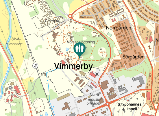 Karta över Fabriksgatan