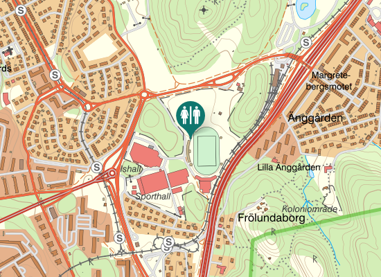 Karta over Lars Israel Wahlmans Väg