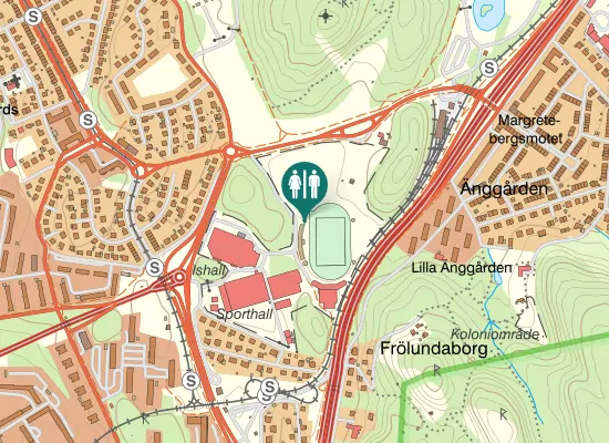 Karta over Lars Israel Wahlmans Väg