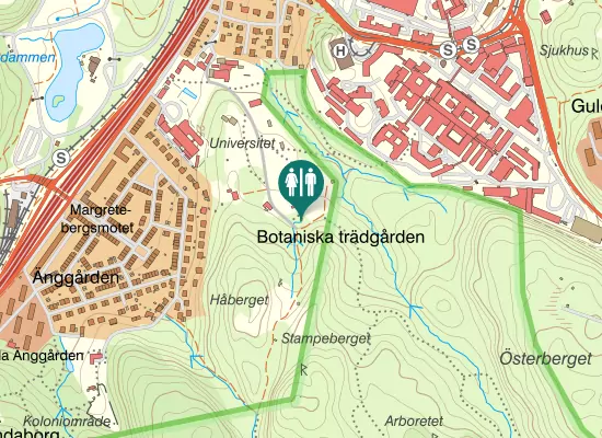 Karta över Fanny Gréns Väg
