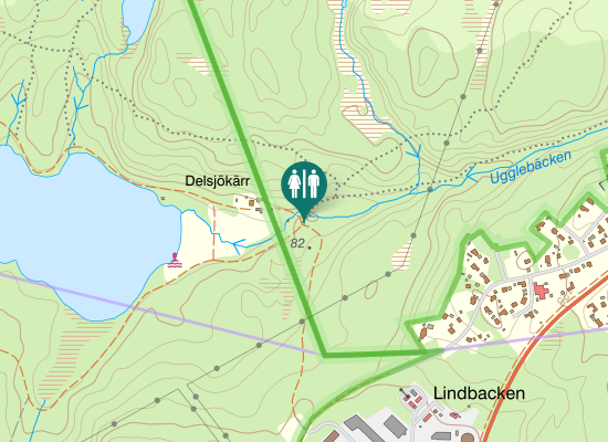 Karta över Kindboviksvägen