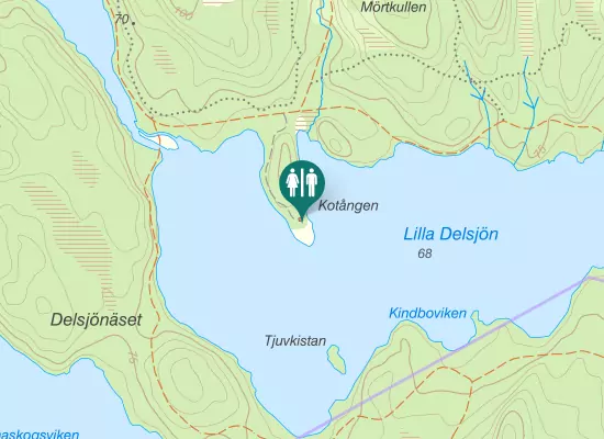 Karta over Kapten Bertilssons Väg
