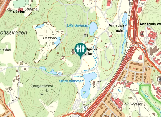 Karta över Björngårdsvägen