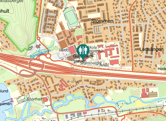 Karta över Härrydavägen