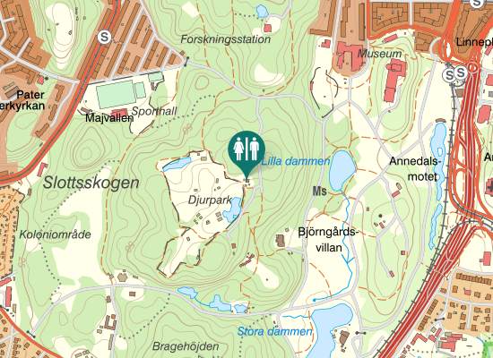 Karta over Dovhjortsstigen